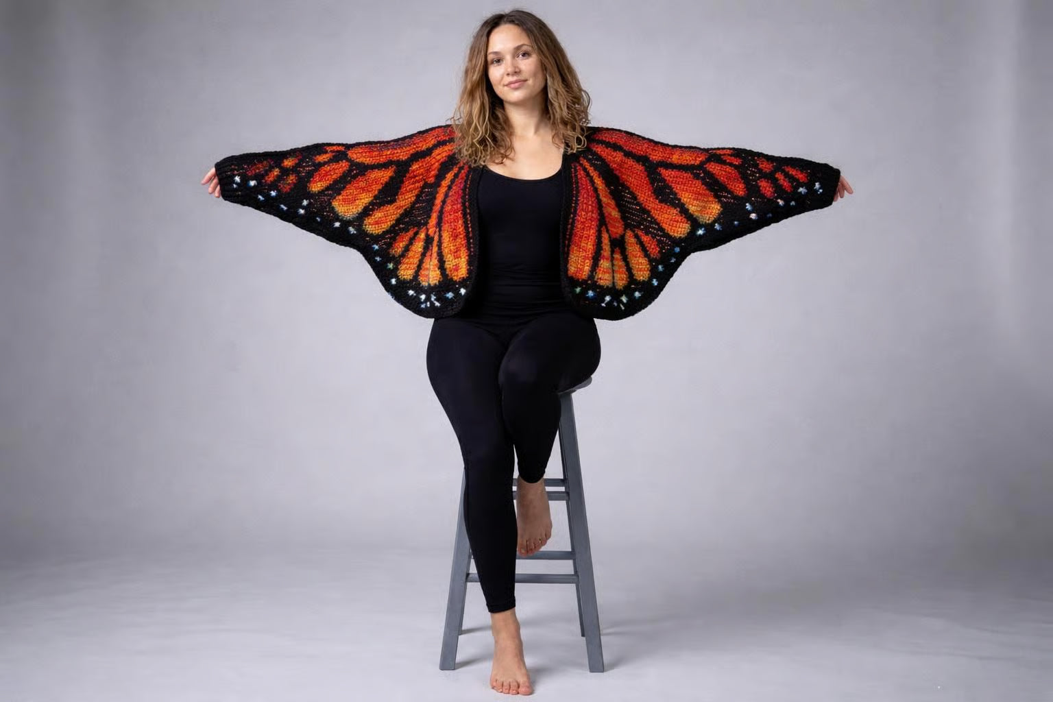 Patron Cardigan Papillon Monarque Au Crochet